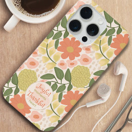 Floral Phone Case - Joyful Moments Thankful Heart iPhone 15 Pro Hülle