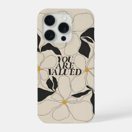 Floral Phone Case – Minimal Self Love iPhone 15 Pro Hülle