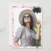 Floral Photo Class of 2026 Graduation Announcement Einladung (Rückseite)