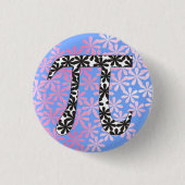 Floral Pi Symbol Button (Vorderseite)