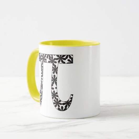 Floral Pi Tasse (Vorderseite Links)