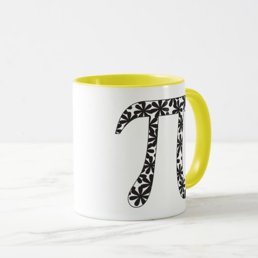 Floral Pi Tasse (VorderseiteRechts)