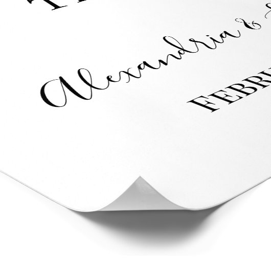 Floral Pick einen Platz, kein Zeichen für eine Hoc Poster (Ecke)