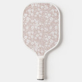 Floral Pickleball Paddle Monogram (Rückseite)