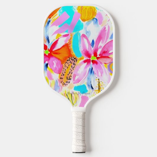 floral pickleball schläger (Vorderseite)