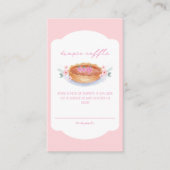 Floral Pie Raspberry Diaper Raffle Baby Dusche Begleitkarte (Vorderseite)