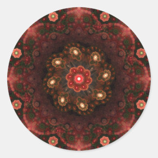 Floral Pillow Runder Aufkleber