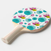 Floral Ping Pong Paddle Tischtennis Schläger (Vorderseite)