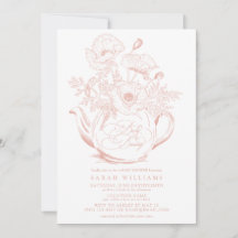 Floral Pink Baby braut Vintage Girl Dusche