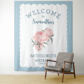 Floral Pink Bachelorette Wandteppich (Beispiel)