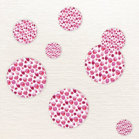 Floral Pink Blossom Wasserfarbe Konfetti