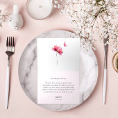 Floral Pink Brautparty Danke Karte