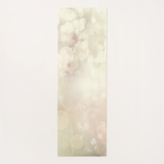 Floral Pink Flamingo, Bokeh - Motivierend Botschaf Yogamatte (Rückseite)