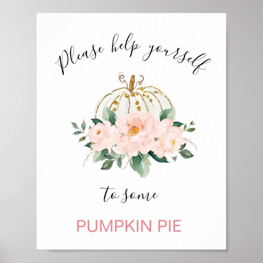 Floral Pink Gold Pumpen Geburtstagsparty Unterzeic Poster (Vorne)