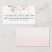 Floral Pink Group Geschenkkarte Begleitkarte (Vorne/Hinten)