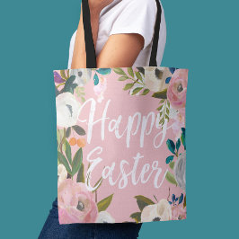 Floral Pink Happy Oaster | Ostereierjagd Tasche