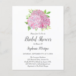 Floral Pink Hydrangea Bouquet Budget Brautparty
