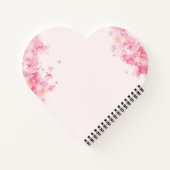 Floral Pink Makeust Künstlerhair Stylist Business Notizblock (Rückseite)