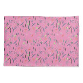 FLORAL Pink | MONOGRAMM | Schrift Kissenbezug (Rückseite-Links)