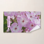 Floral Pink Phlox Fotografie Badhandtuch Set (Handtuch)