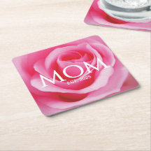 Floral Pink Rose Geschenk für neue Mütter Mutter e