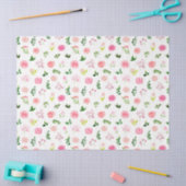 Floral Pink Roses with Foliage Seidenpapier (Basteln)