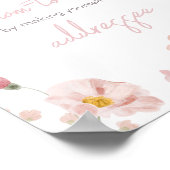 Floral Pink Spring Baby in Bloom Envelope Station Poster (Ecke)