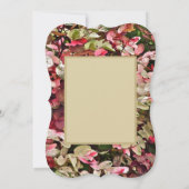 FLORAL/PINK UND GRÜNE FARBEN DANKEN EINLADUNG (Rückseite)