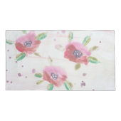 Floral Pinks Kissenbezug (Rückseite-Links)