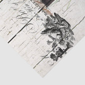 Floral Plymouth Rock Hühner Seidenpapier (Detail)