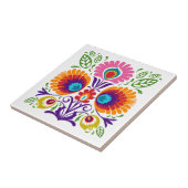 Floral Polnischer Folkloreflex Fliese (Seite)