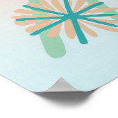 Floral Pop Boho Design Poster (Ecke)