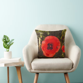 Floral Poppy Dream – Botanical Fantasy Wildlowers Kissen