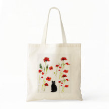 Floral Poppy Niedlich Kitty Cat