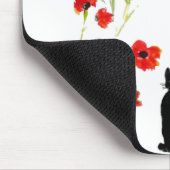 Floral Poppy Niedlich Kitty Mousepad (Ecke)
