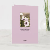 Floral Poppy Sympathy Card Karte (Rückseite)