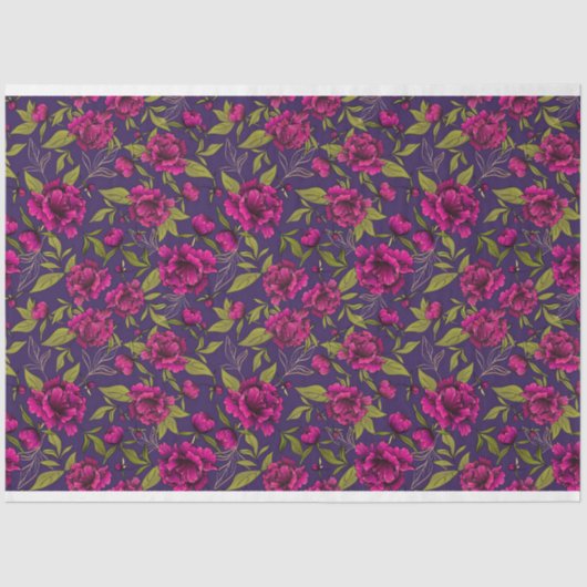 Floral Popular Elegante Modernes Gewehrpapier Seidenpapier (Vorderseite)