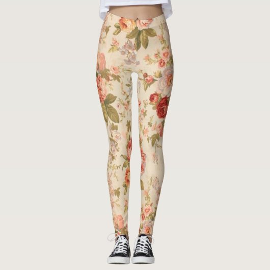 Floral Popular Leggings (Vorderseite)