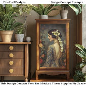 Floral Portrait & Calla Lillies EZ9L Decoupage Seidenpapier