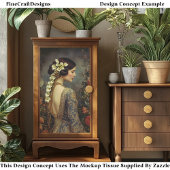 Floral Portrait & Calla Lillies EZ9R Decoupage Seidenpapier
