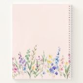 Floral positive affirmation notebook notizblock (Rückseite)