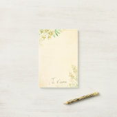 floral post-it klebezettel (Auf Schreibtisch)
