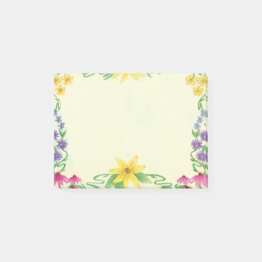 Floral Post-it Klebezettel (Vorderseite)