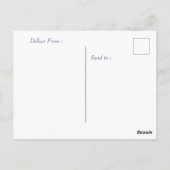 Floral postcard Hochzeit danke Postkarte (Rückseite)