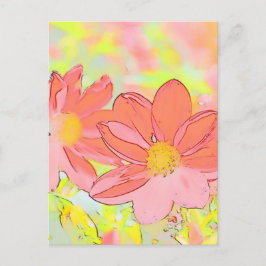 Floral Postcard Postkarte