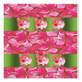 Floral Poster Pig (Vorderseite)