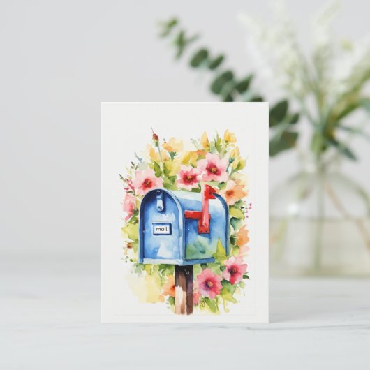 Floral | Postfach Postkarte (Stehend Vorderseite)