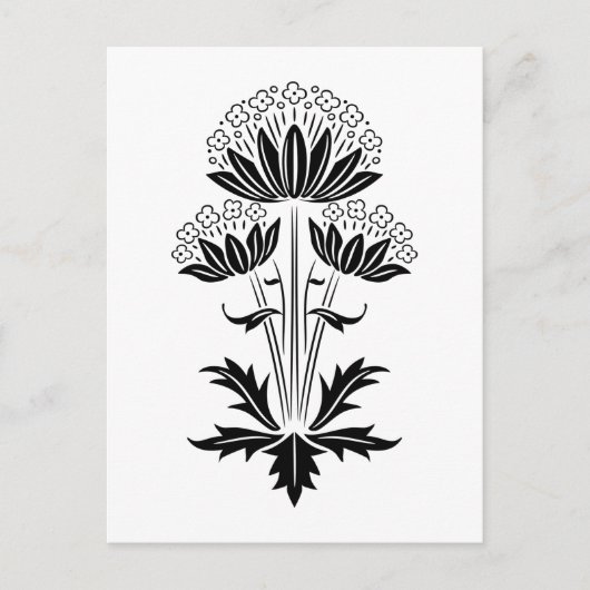 floral postkarte (Vorderseite)