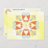 Floral Postkarte (Vorne/Hinten)