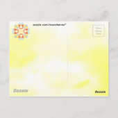 Floral Postkarte (Rückseite)